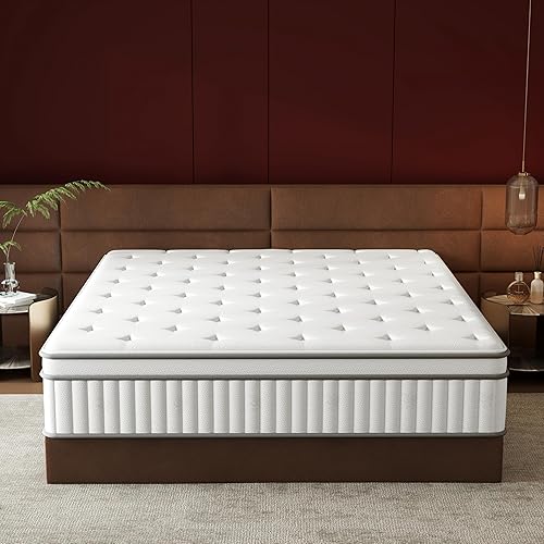 Miniatura 9 de mikibama Colchón individual de 12 pulgadas, colchón híbrido tamaño individual en una caja para cama individual con espuma viscoelástica y resortes