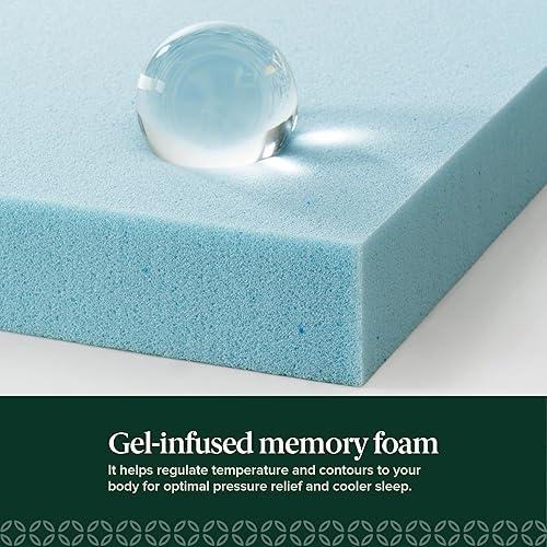Miniatura 33 de ZINUS Colchón de espuma viscoelástica esencial de enfriamiento individual de 12 pulgadas [NewVersion], sin fibra de vidrio, sensación media, capas