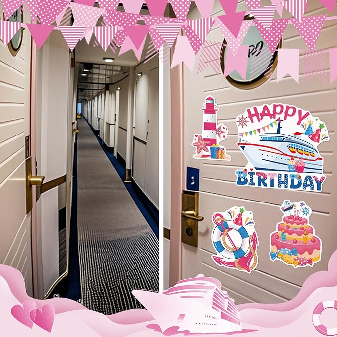 Imanes Decorativos para Puerta de Crucero Cumpleaños - 7 Piezas miniatura 4