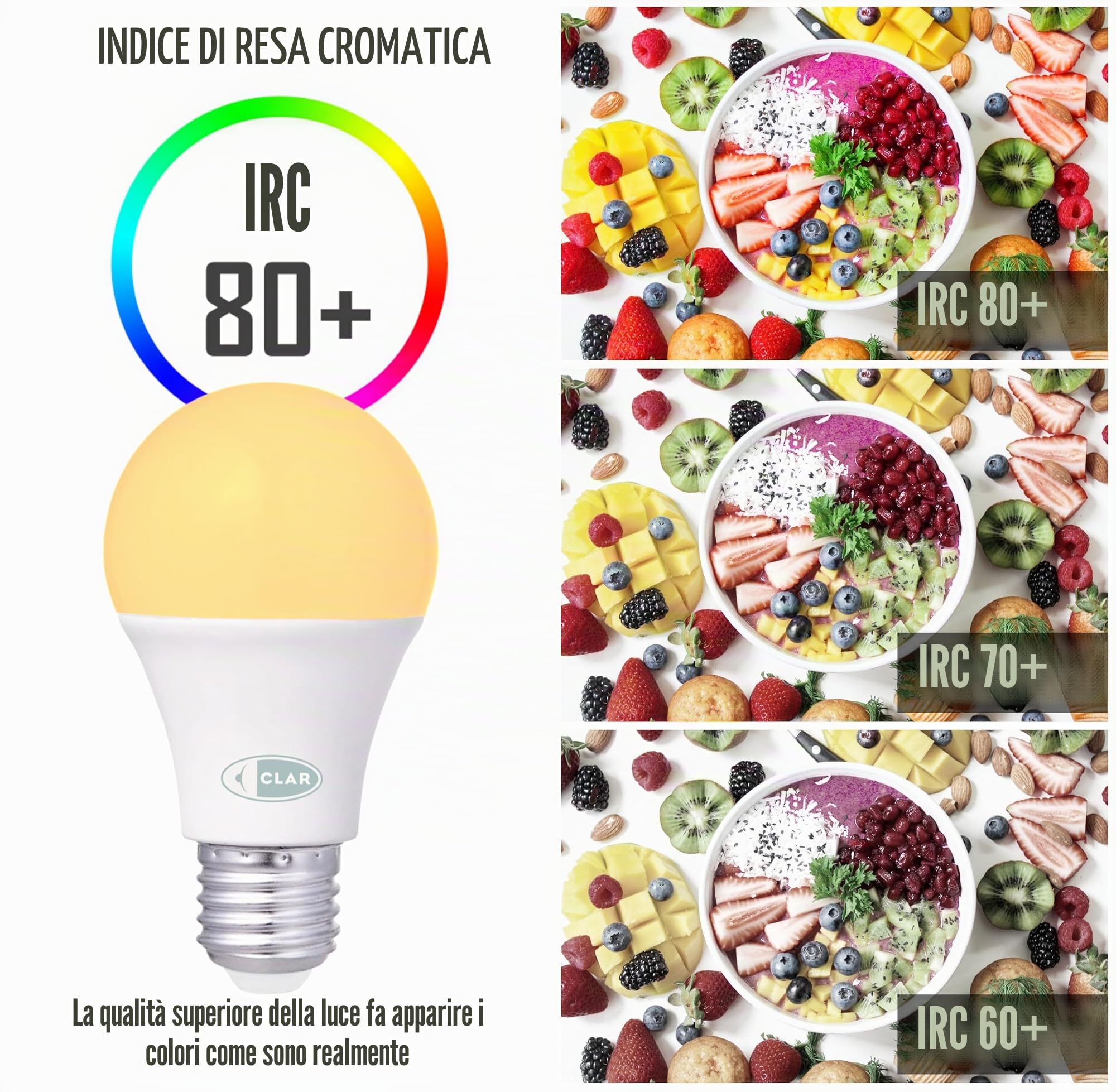 CLAR - Lampadina Crepuscolare da Esterno E27, 10W 3000ºK, Lampada per Illuminazione Esterna (Confezione da 10)