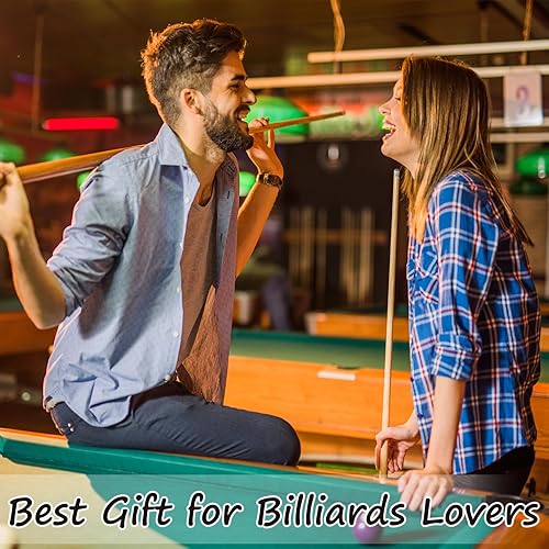 Miniatura 6 de Taco de billar personalizado con punta, taco de billar grabado con nombre personalizado, 2 piezas de fácil montaje, taco de madera premium para el