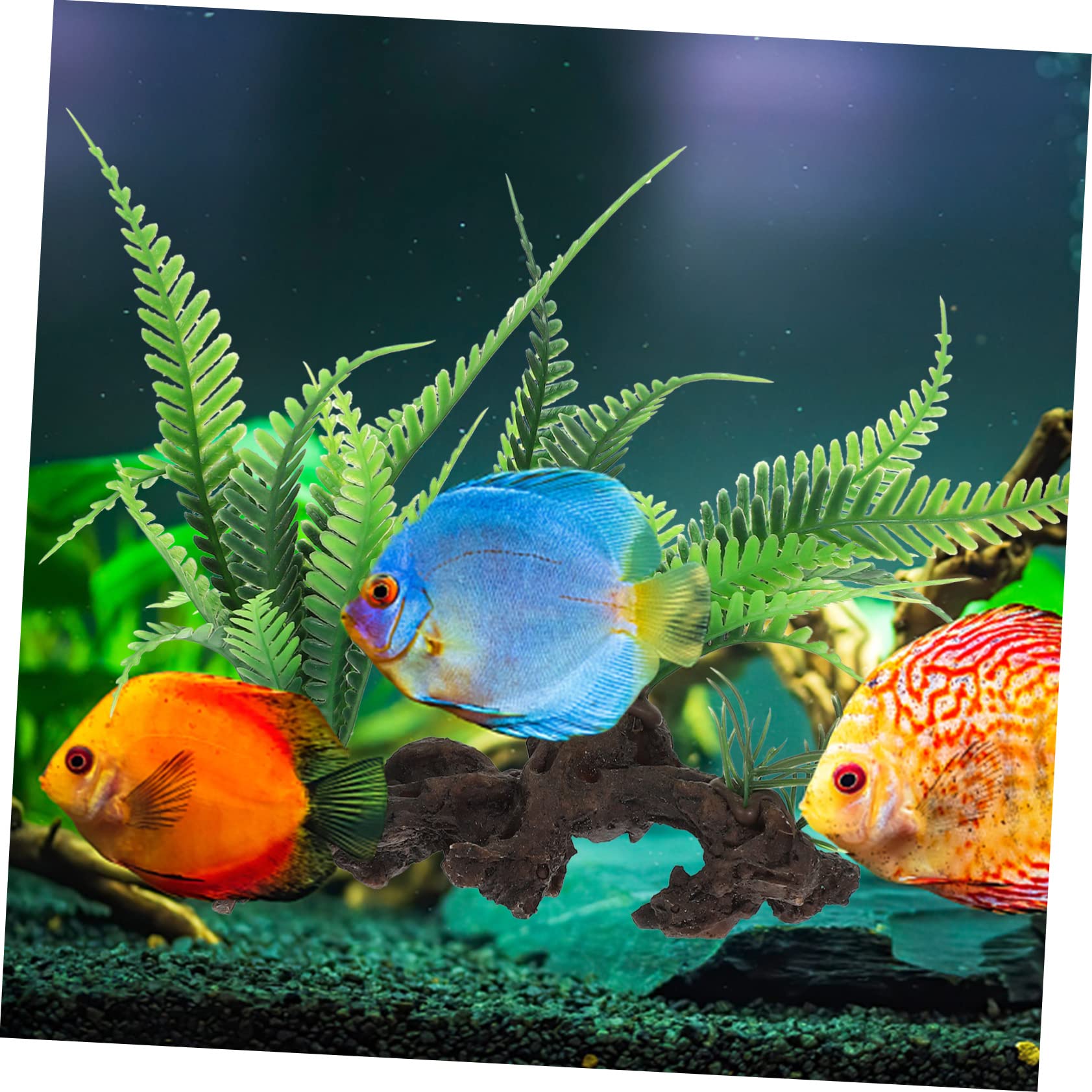 Toddmomy 5piezas Planta Artificial para Acuario y Terrario Decoración Acuática Lifelike De Plástico Adorno para Pecera y Espacio De Mascotas Natural y Agradable para Peces y Reptiles