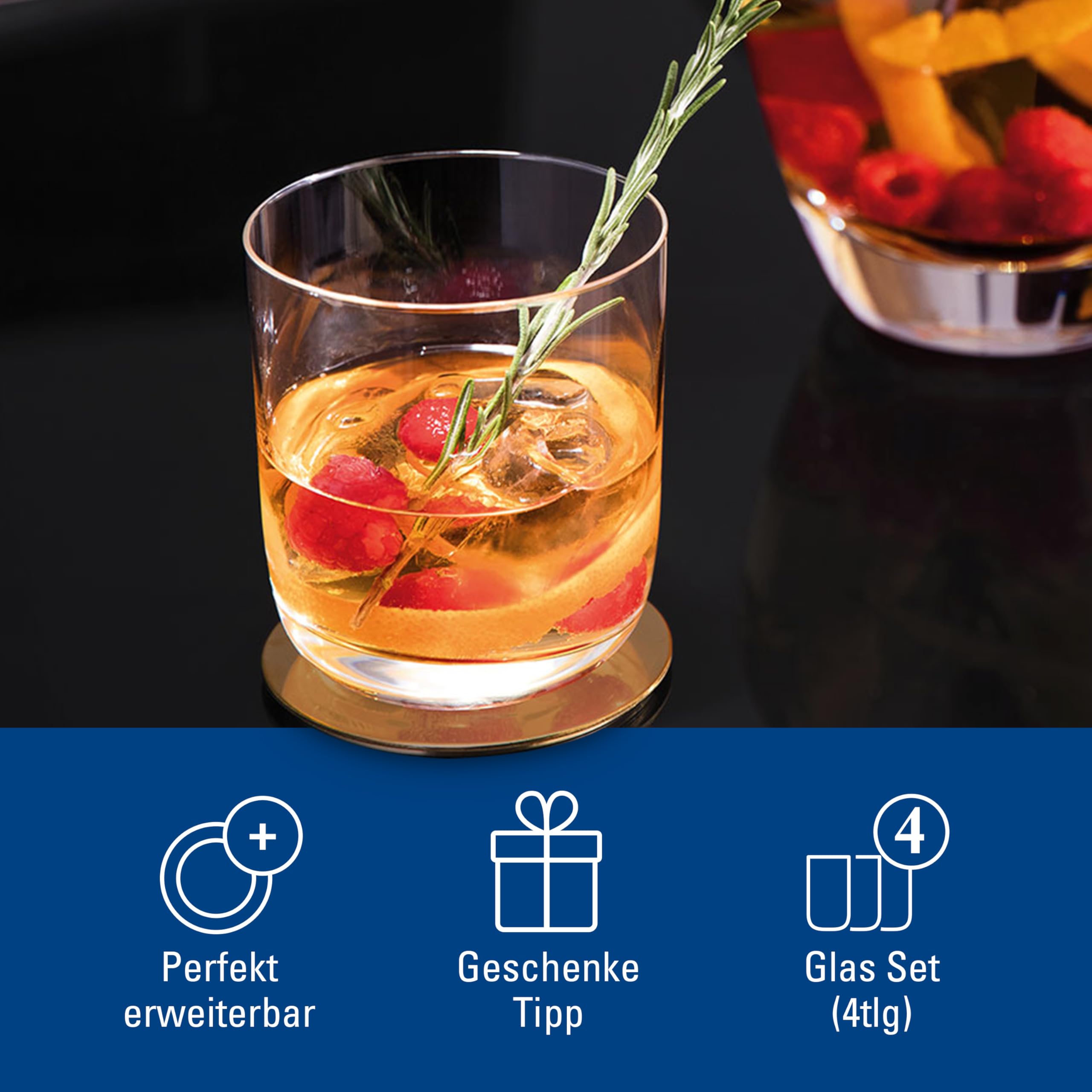 Confezione 2 Bicchieri 2Touch In Vetro Borosilicato Trasparente Con Doppia Parete Cl 22 8003512486036