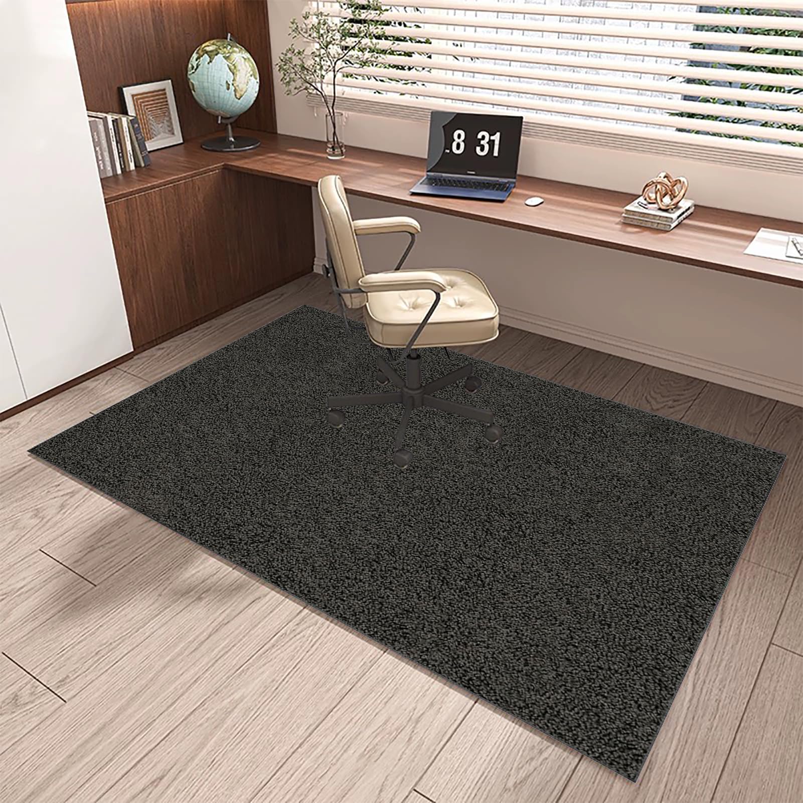 Alfombrilla antideslizante para silla de oficina, 130 x 160 cm, protector de suelo duradero para parquet de oficina y superficies duras