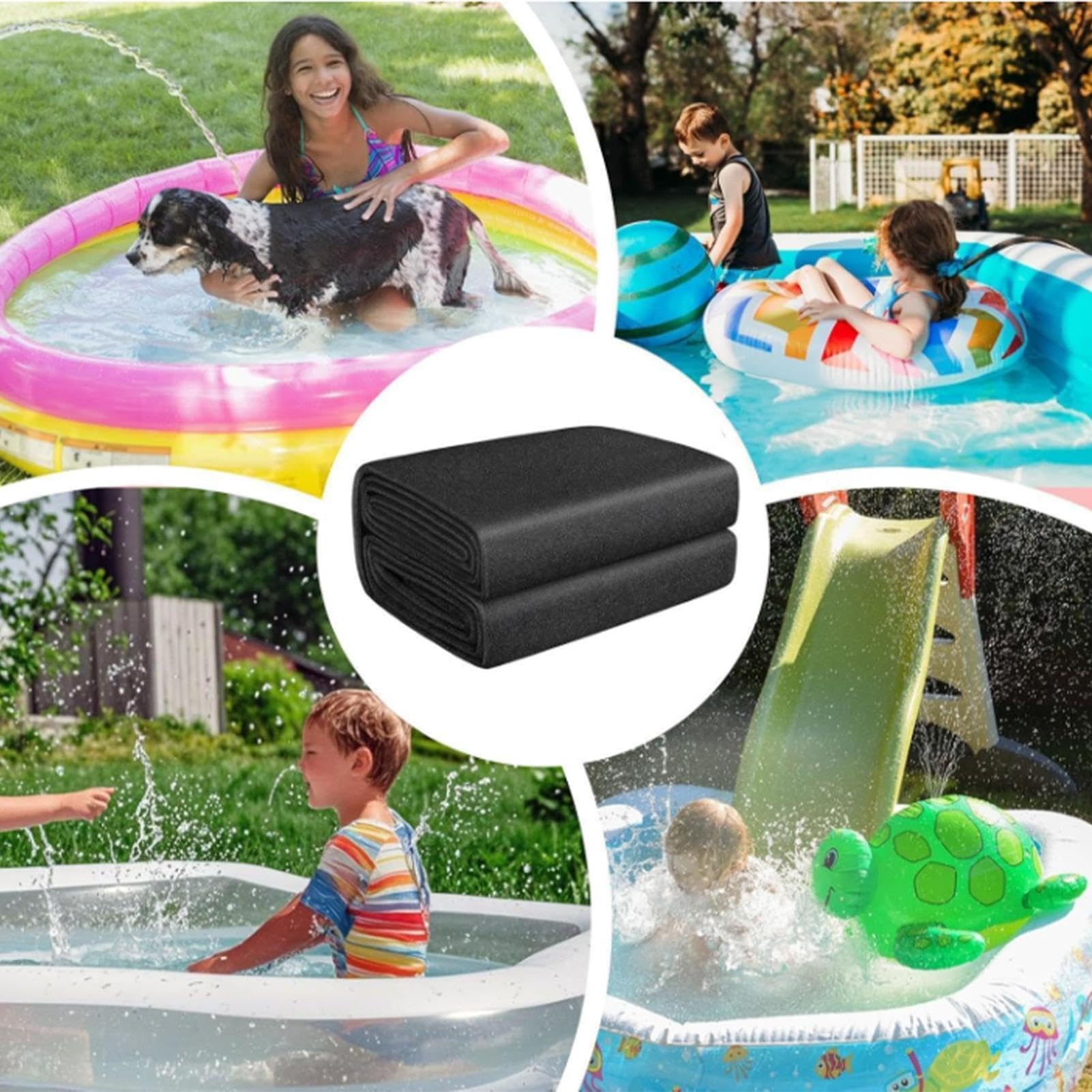 Tapis De Sol Pour Piscine Revêtement Feutre Épaissi Anti-Perforation