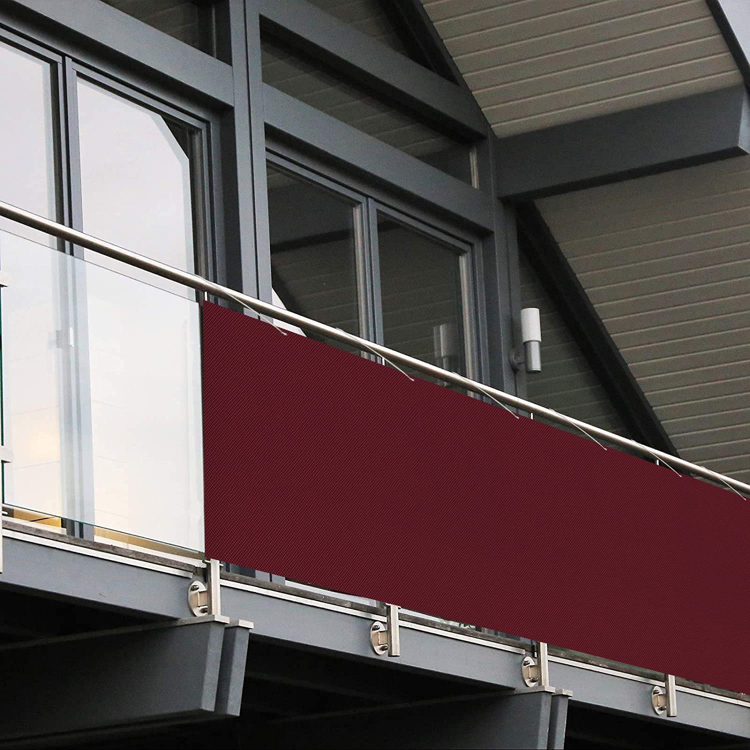AEREY Balkon Sichtschutz 75x900 Cm – Wind- Und UV-Schutz Für Balkon, Terrasse & Garten | Einfach Montieren Mit Kabelbindern
