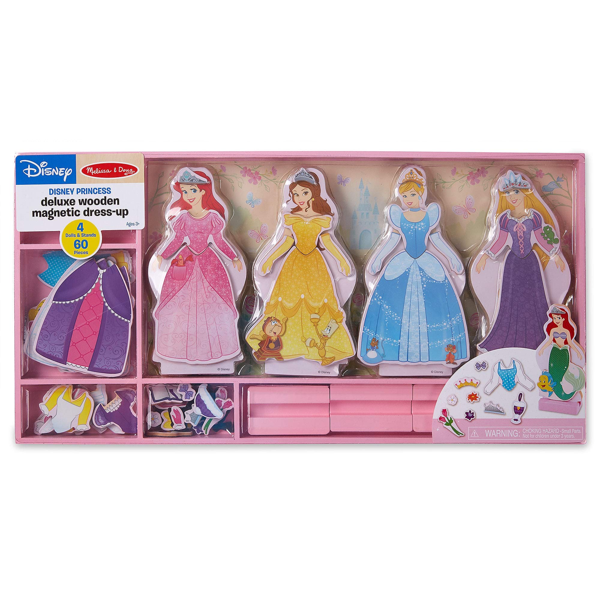 disney princess deluxe wooden magnetic dress up