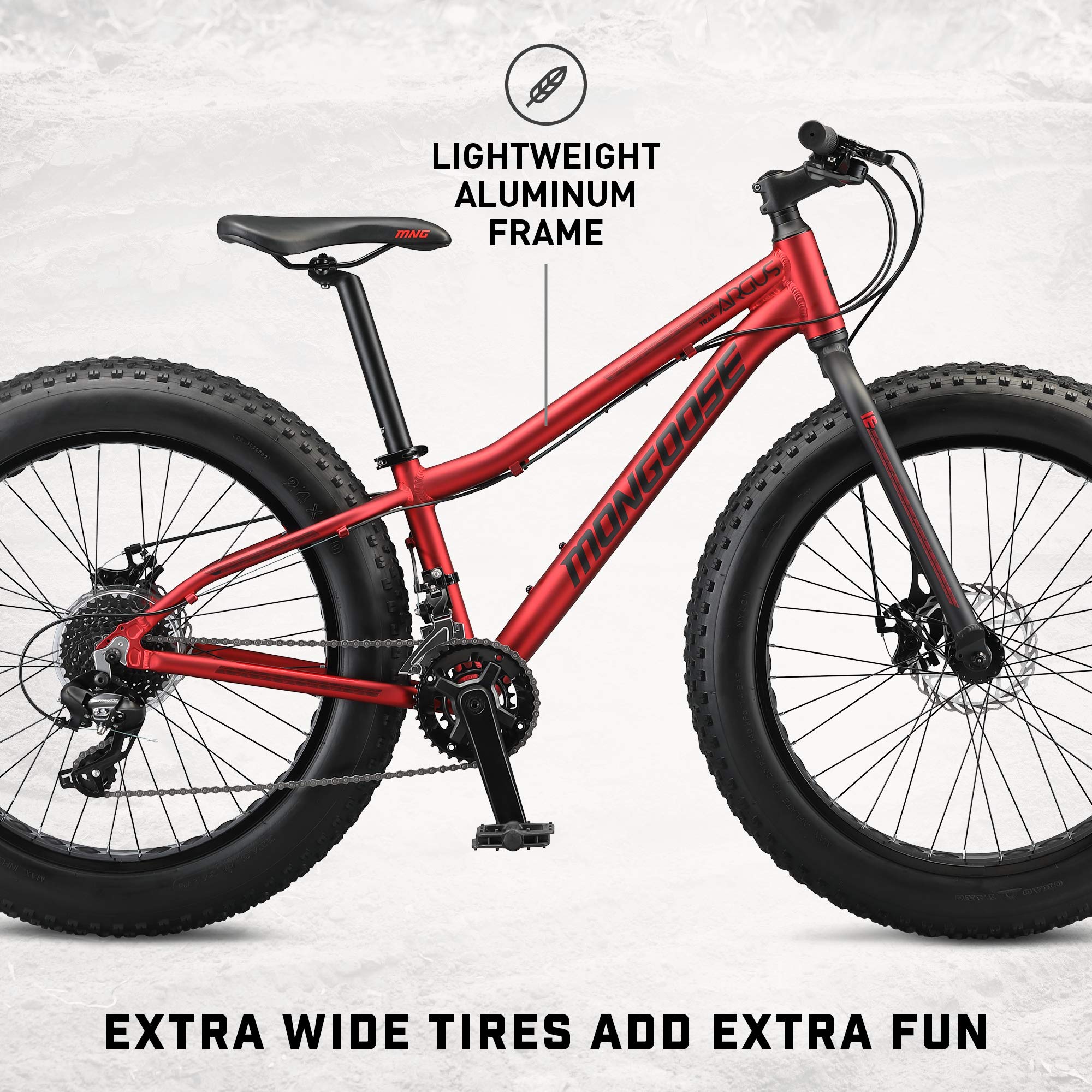 Amazon | Mongoose Argus Trail ファットタイヤ マウンテンバイク 