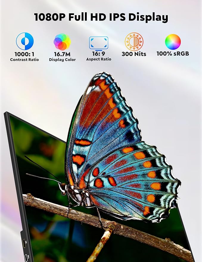 Monitor Extensor 15.6 FHD IPS miniatura 2