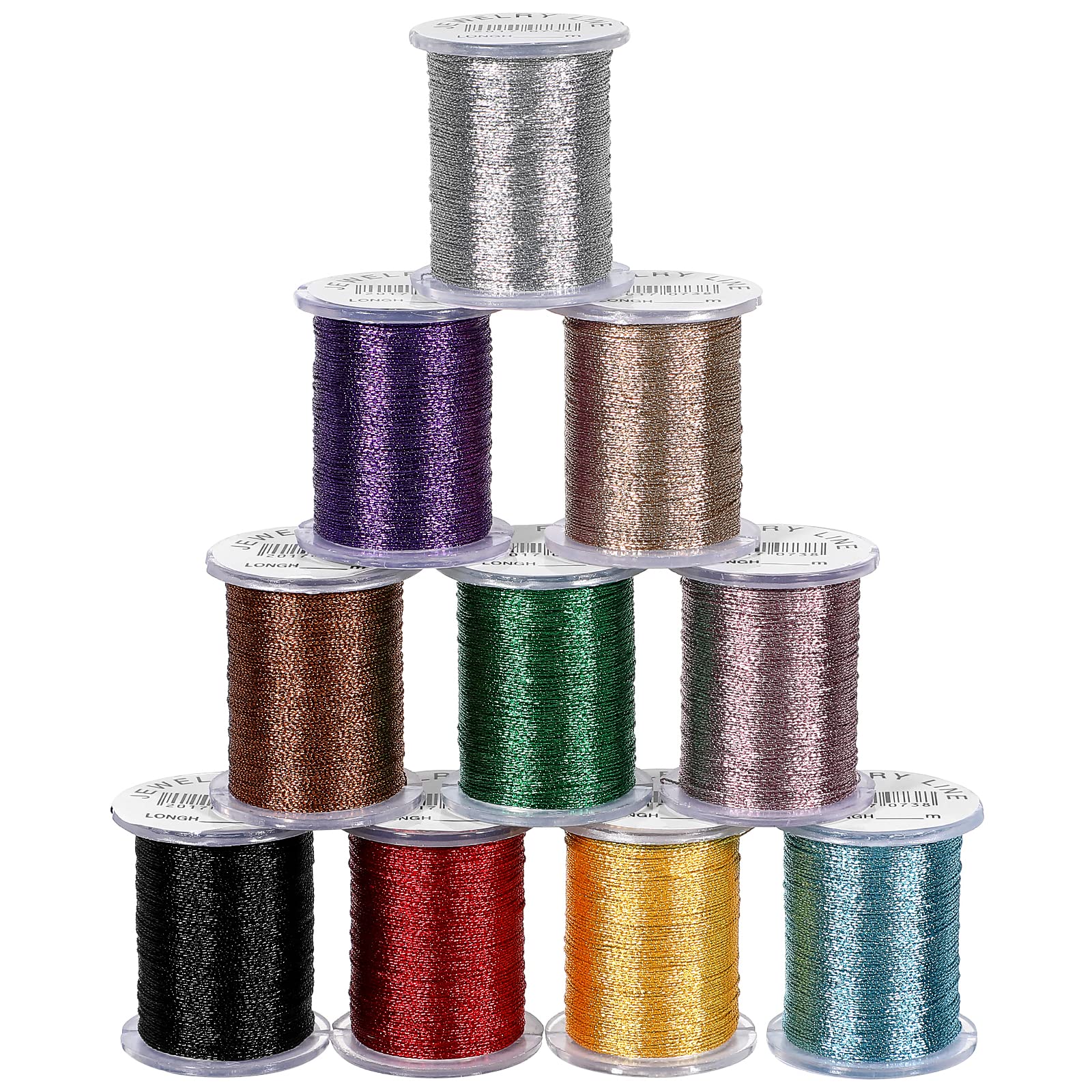 10 PCS 0.3mm Cotton Nylon Cord Nylon Trim Strings for Necklace Bracelet Beading Chinese Knot Jewelry Making Crafting Random Color