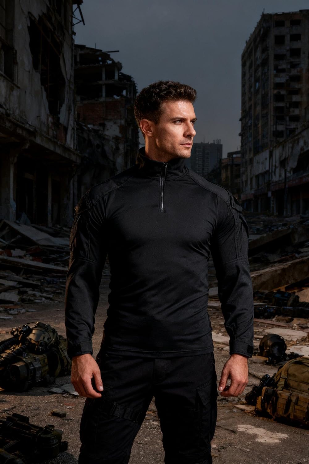 Tactical Shirt for Men G3 Camo Combat Shirt Long Sleeve BDU Military Shirt 1/4 Zip with Pockets - Image 3