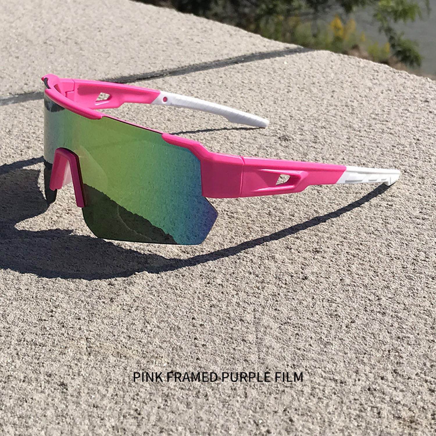 Lunette de Soleil Sport Polarisée, Lunettes de Cyclisme Homme Femme Cyclisme Lunette Protection UV400 Lunette de Soleil pour Course à Pied Cyclisme Pêche Conduite Golf Ski