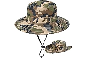 Pirate Expedition Sun Hat for Boys 10-12 | Camouflage Bucket Hat for...