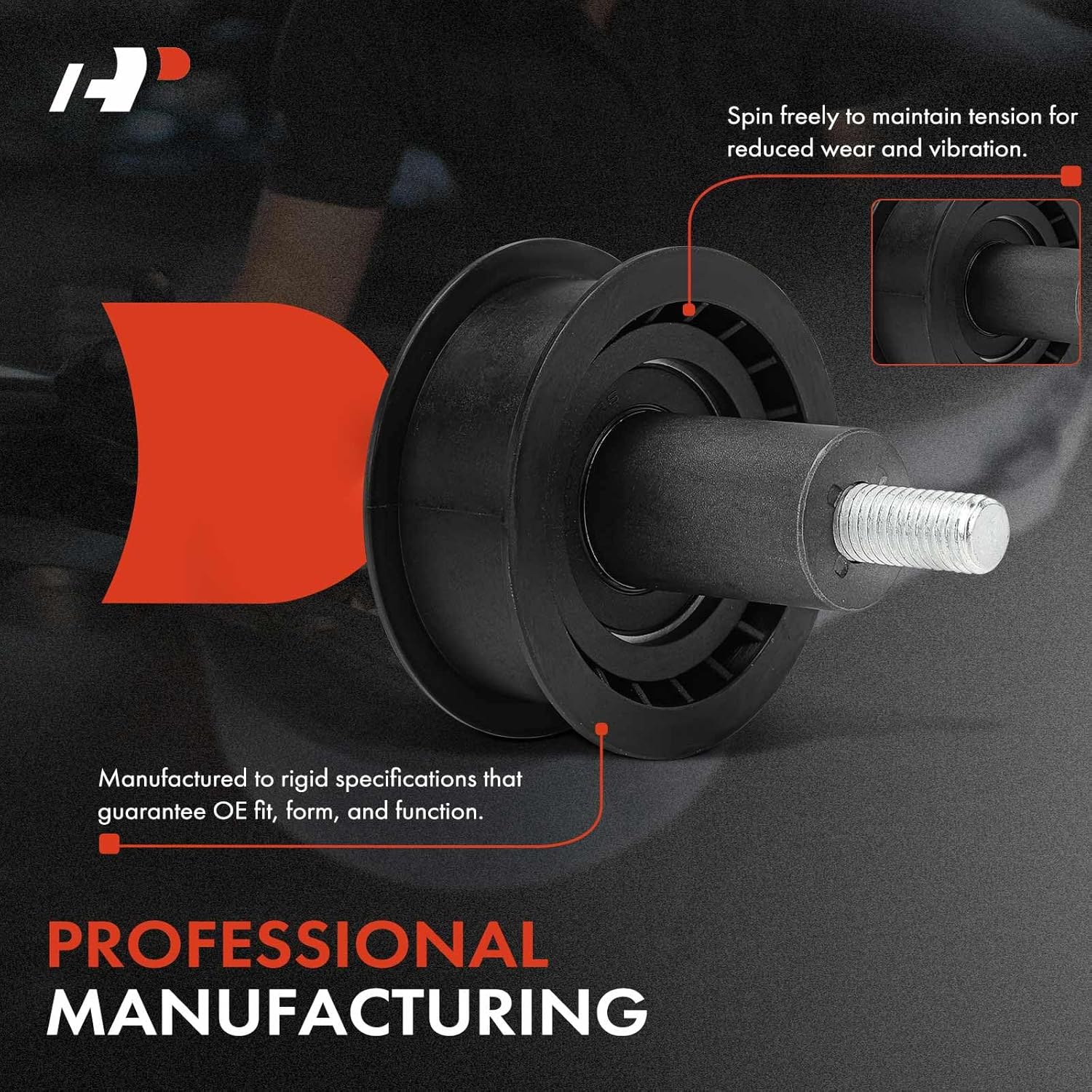 A-Premium Belt Idler Pulley Compatible with Volkswagen Jetta, Passat, Golf, Beetle, Touareg, Amarok, Crafter, Crafter Van, Lupo, Polo, Vento & Audi A4 A5 A6 Q3 Quattro, Q5, A4 allroad, S4, S5