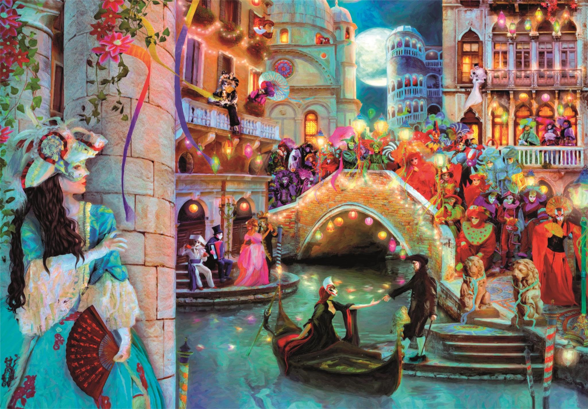 Clementoni - Puzzle Pour Adultes 1000 Pièces, HQC Shades Of Santorini - Compact Box, Box Fabriqué En Italie, 39933