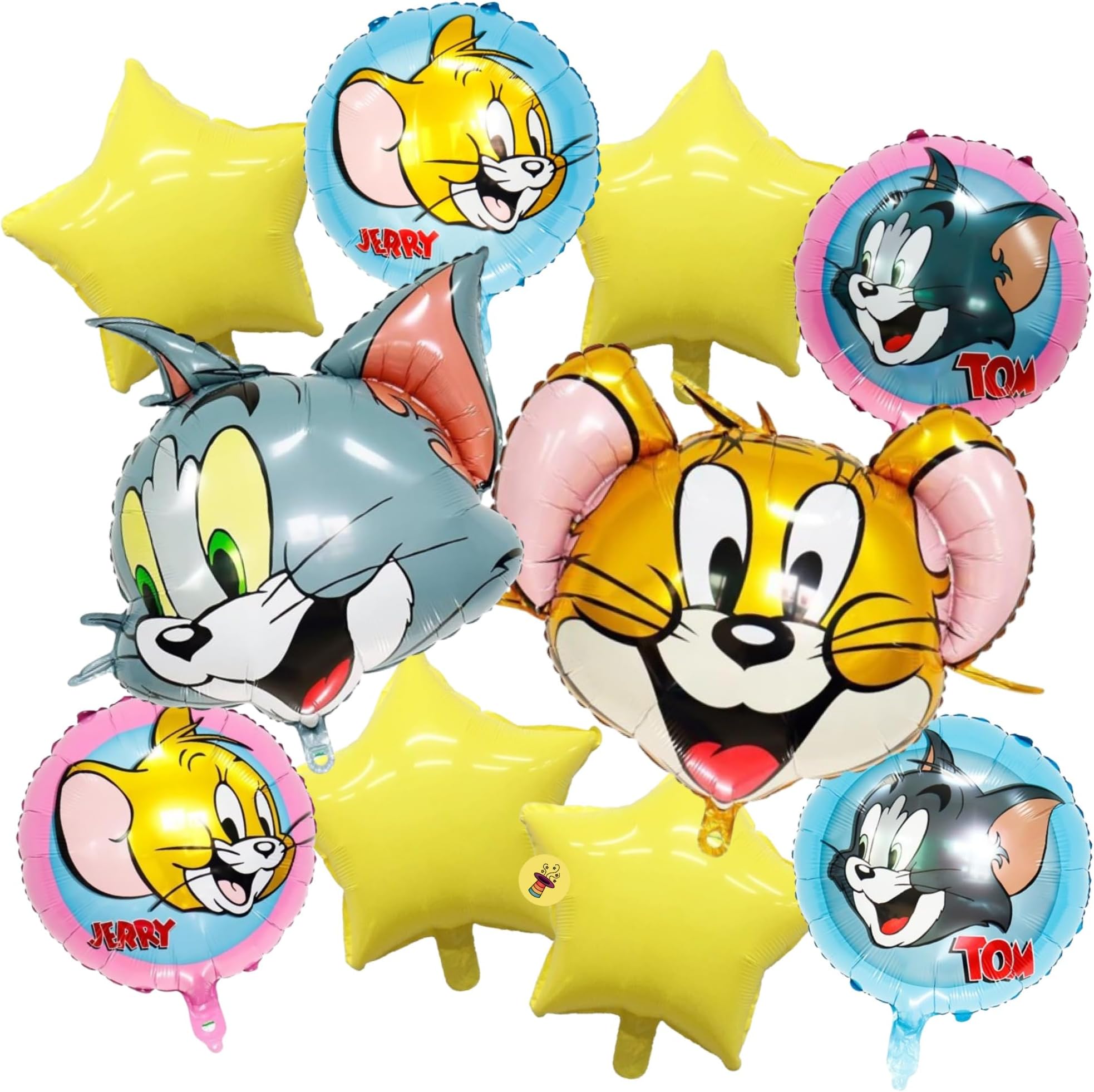 - Atpata Funky Tom & Jerry theme Foil Balloons Set (Pack of 10pcs.)