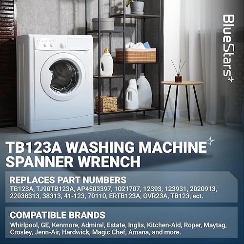 Miniatura 5 de BlueStars Pieza de repuesto de llave inglesa de lavadora TB123A ultra duradera – Compatible con Maytag, G.E, Kenmore, Whirlpool Washers – Reemplaza