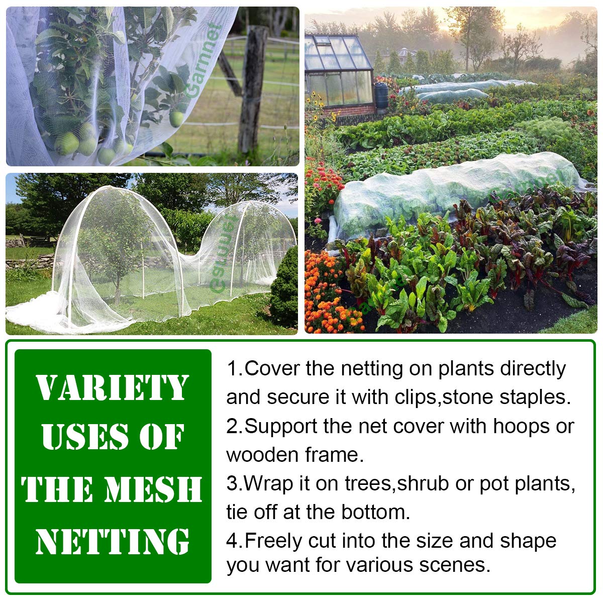 Garden Barrier Netting, 10ftx33ft Ultra Fine Mesh Netting Protection
