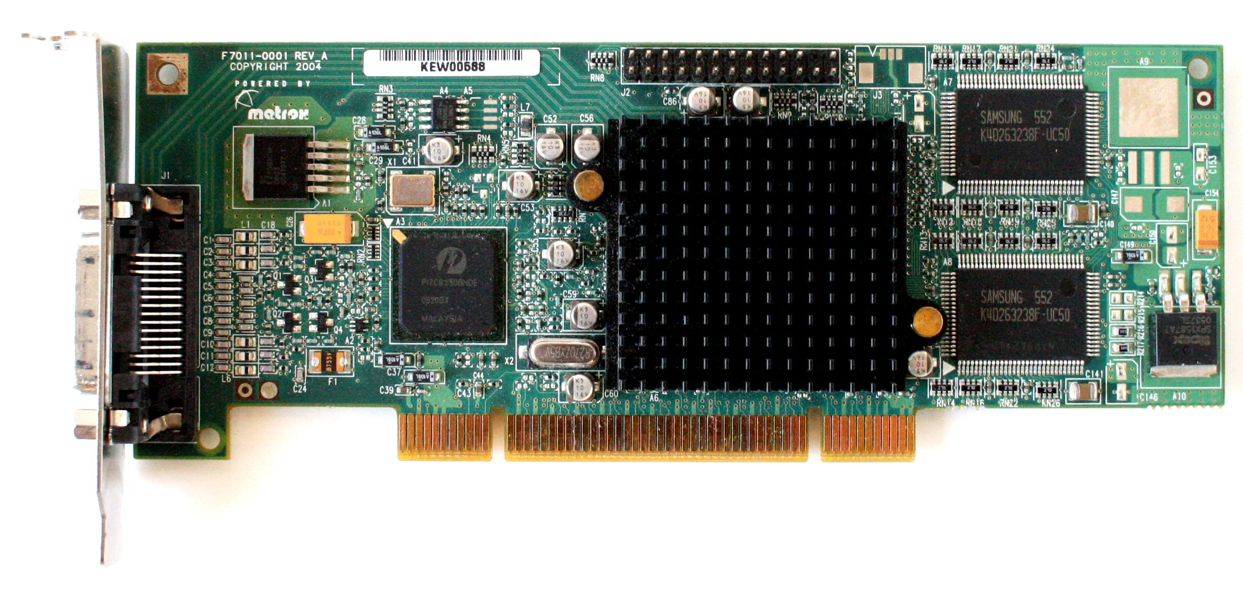 MATROX G55MDDAP32DBF - G550 Low Profile 32MB PCI Dual Video, F7011-0001 REV.A