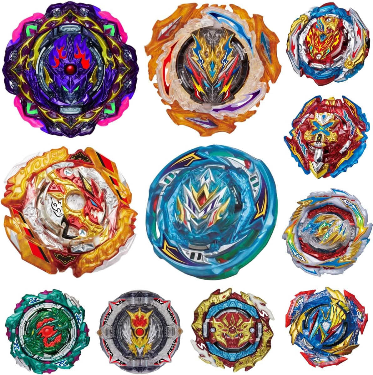 Gyro Boys Kids Gift 11 Top Burst Gyro Toy Blade Set Game Barricade Lucifer Burst Spriggan Divine Belial Birthday Party Gift.
