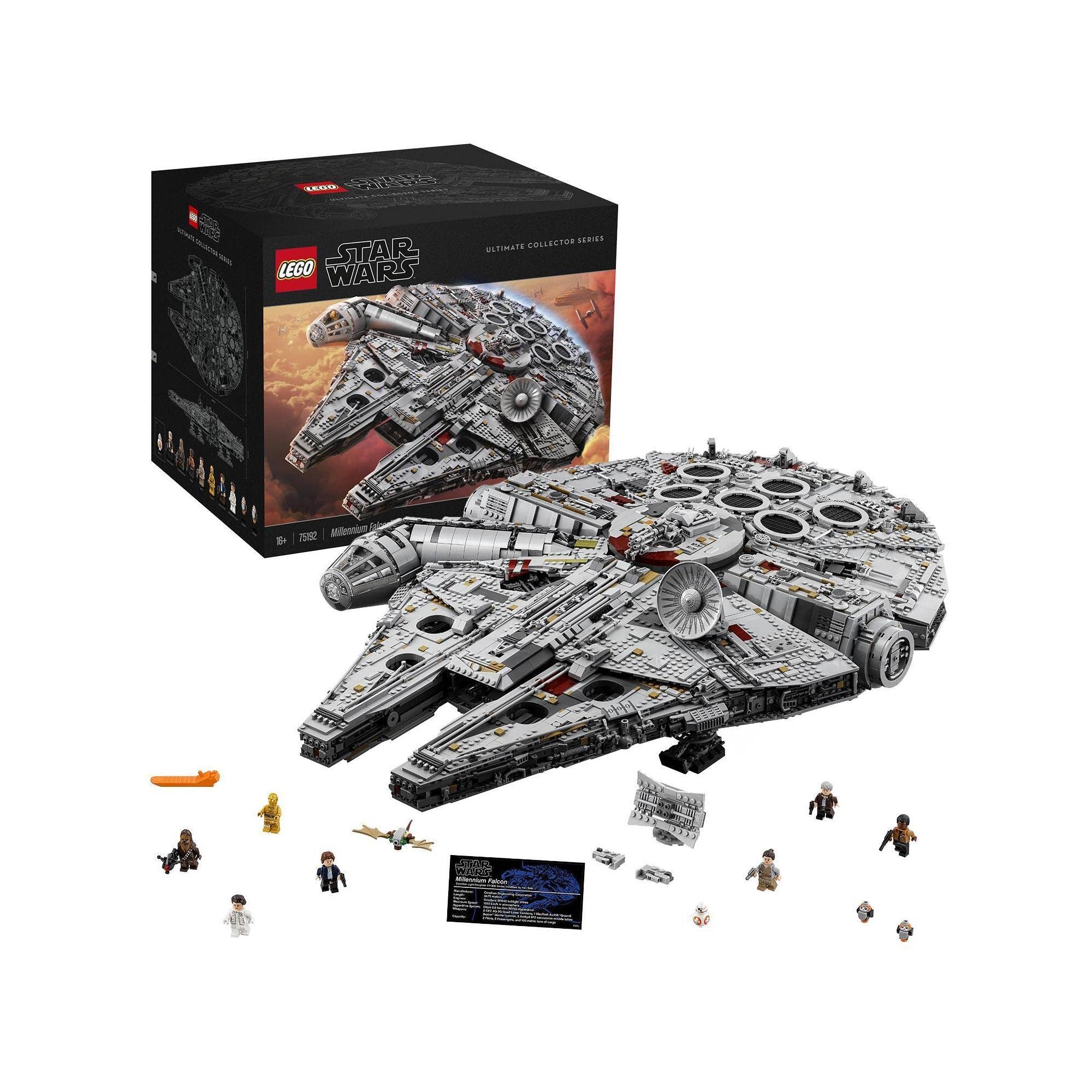LEGO Star Wars Ultimate Millennium Falcon 75192 Expert Building Kit and Starship Model, Best Gift and Movie Collectible for Adults