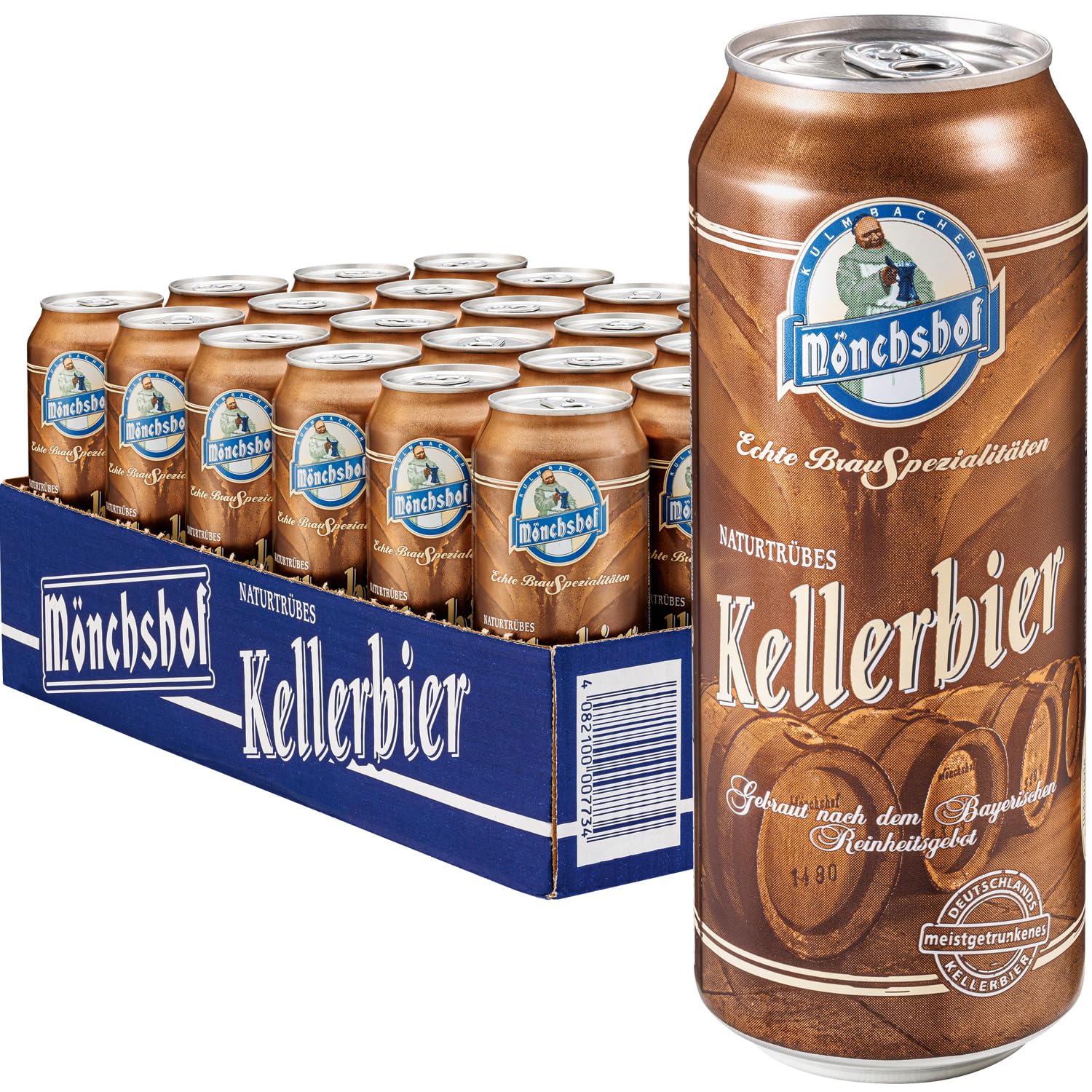 Mönchshof Kellerbier - 24 Dosenbiere 0,5 l EINWEG (24 x 0,5 l)