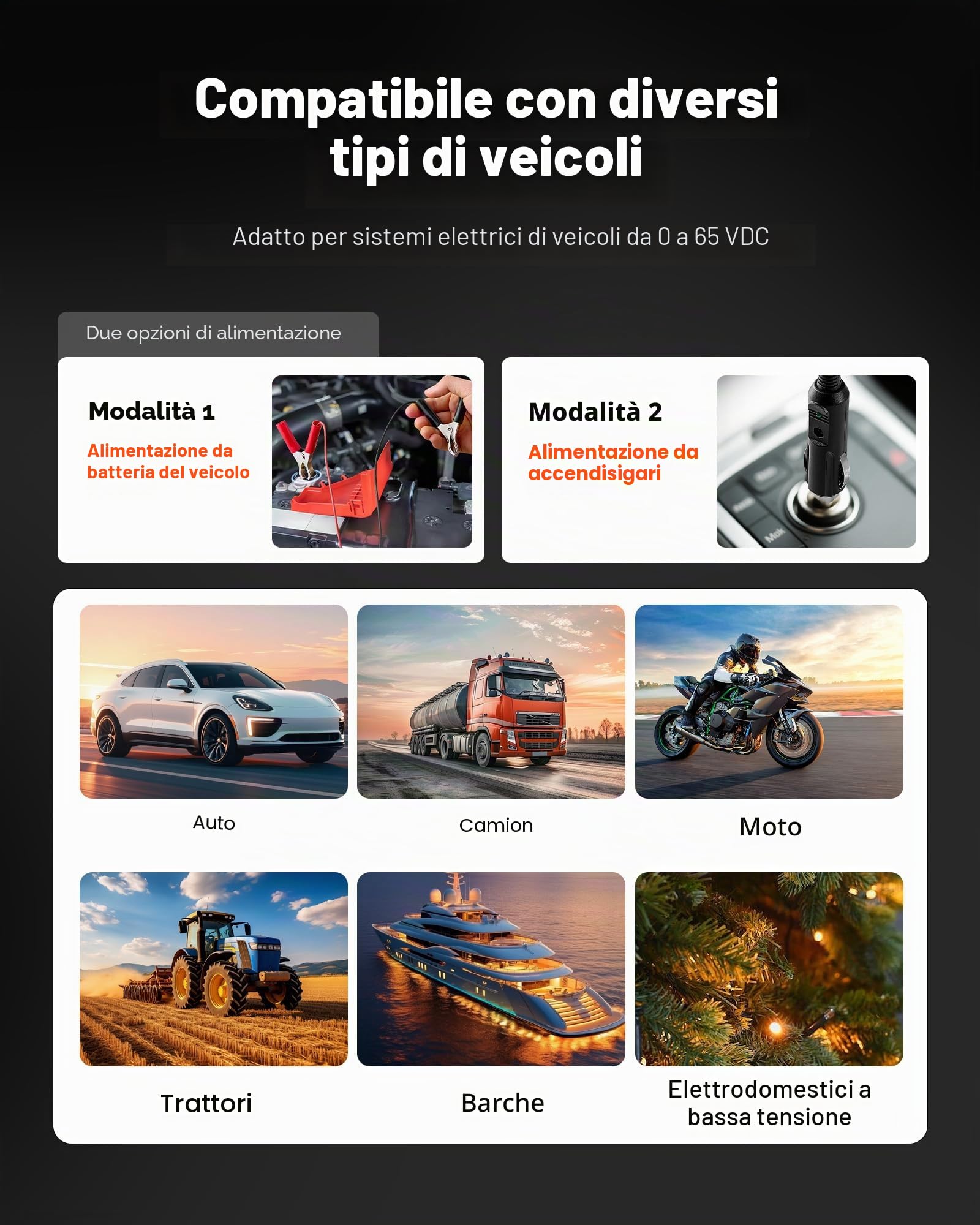 VEVOR Tester Elettrico per Circuiti Automobilistici, Tester di Tensione CC 8-35V con Cavo da 6 m, Display a Colori TFT Illuminazione, Test di Polarità, Continuità, Tracciamento di Linee, Diodo