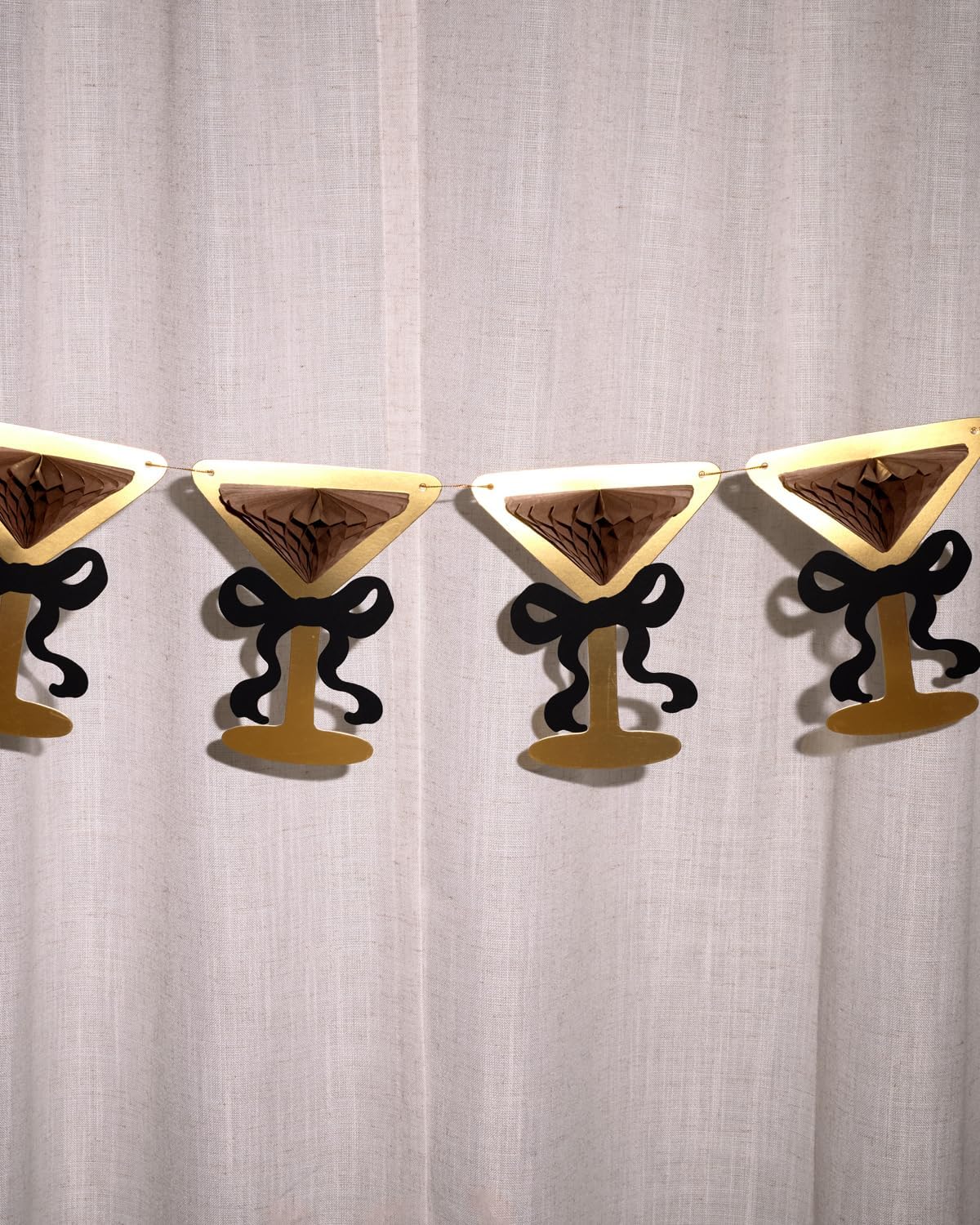 xo, Fetti Espresso Martini 3D Pop Up Banner, Gold Foil - 5 Ft. | Bachelorette Decoration, Birthday Sign, Girl Party Decor, Coffee Cocktail Backdrop