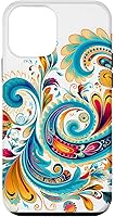 Vista 16 de Turquoise Paisley Boho Chic Case for iPhone 17