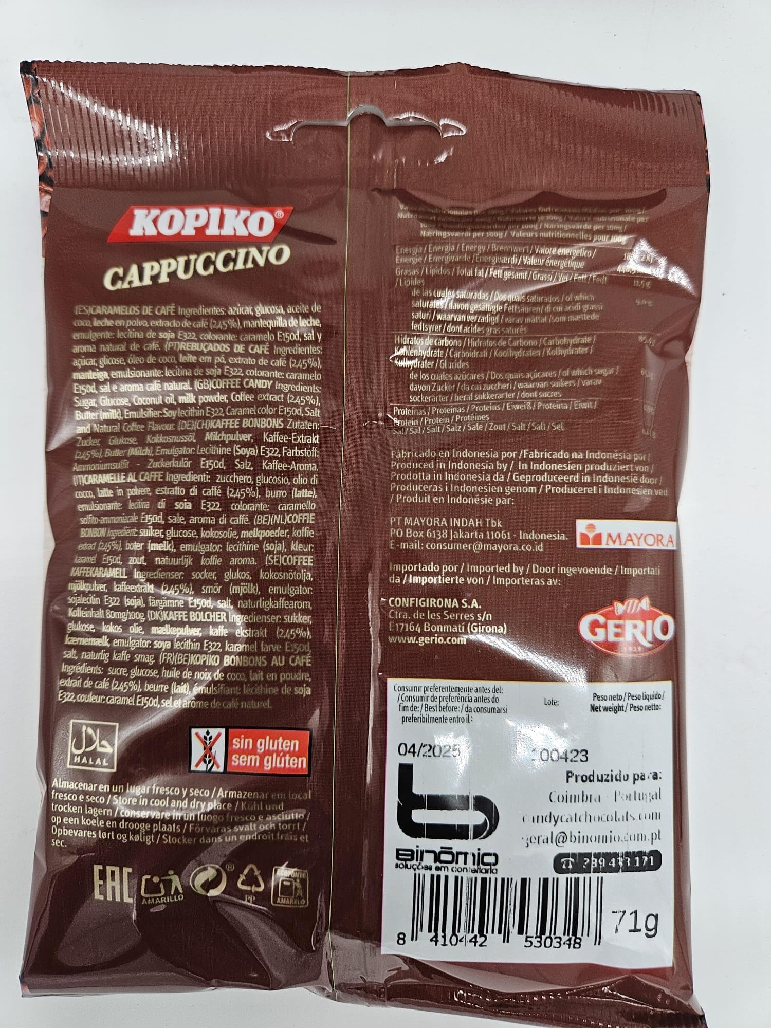 Bonbons au café Kopiko | bonbons| Coffee Candy Classic (71g x 2) + Cappuccino (71g x 2)