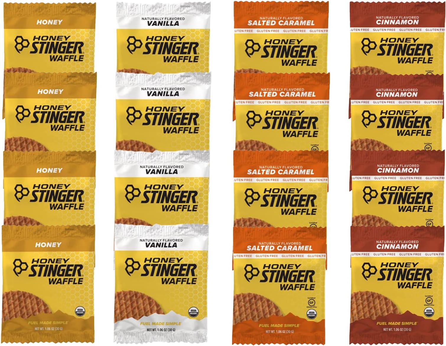 Honey Stinger Organic Waffles Variety Pack 16 Count 4
