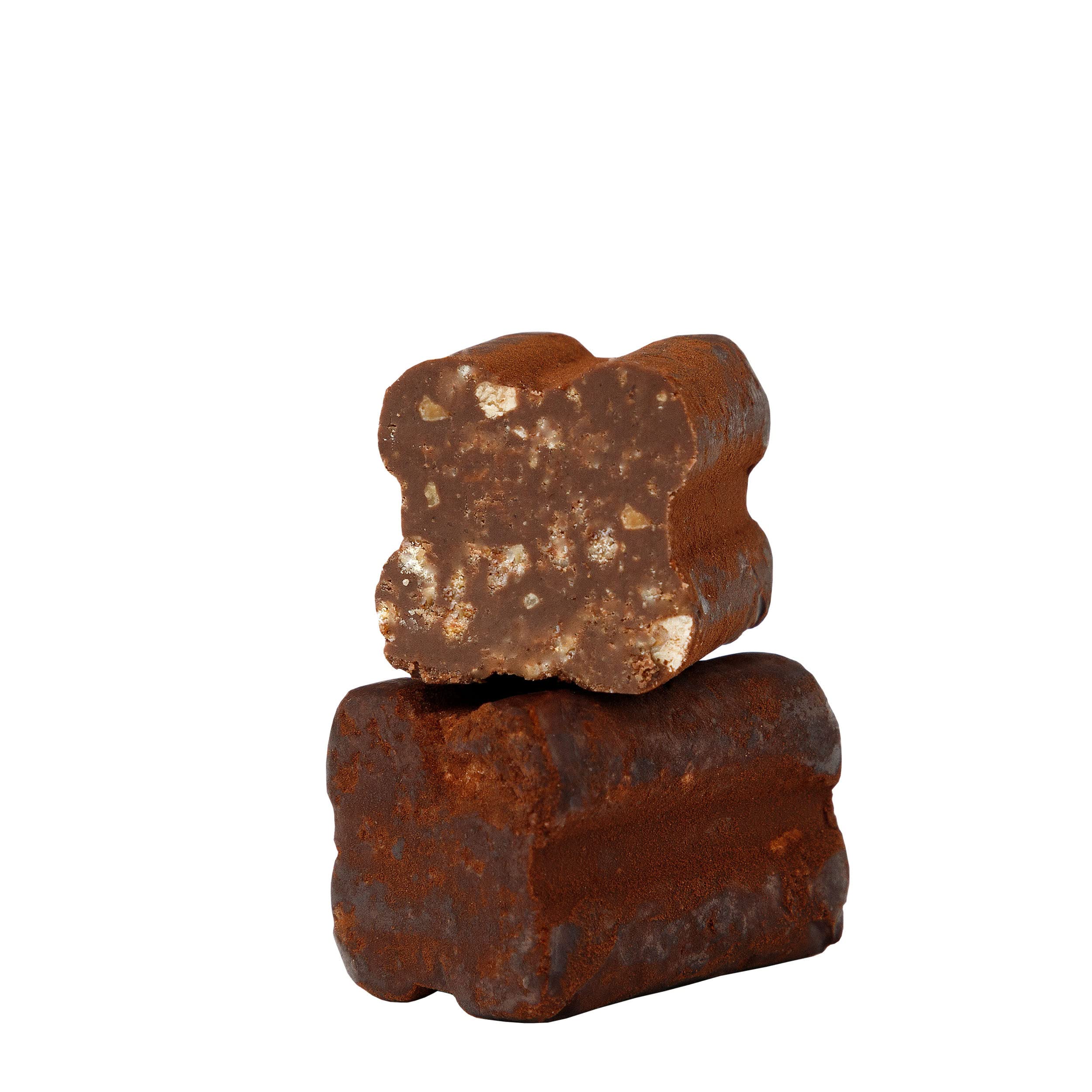 GUSTONE. Tartufini Dolci con Amaretti Antica Torroneria Piemontese 140 1kg | Amarettini Stückchen Vollmilch, Schokoladentrüffel, italienische Confiserie-Tradition, 32% Kakao, glutenfrei