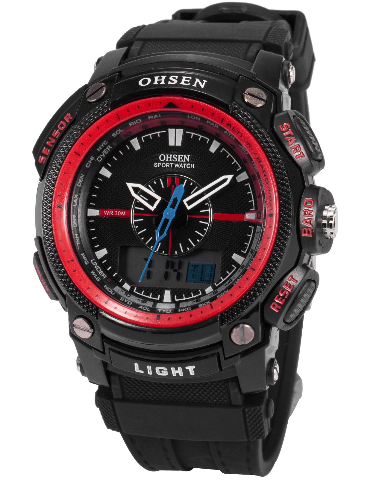 Ohsen Dual Ohsen Watch Contact Number OHSEN Mens Dual Display