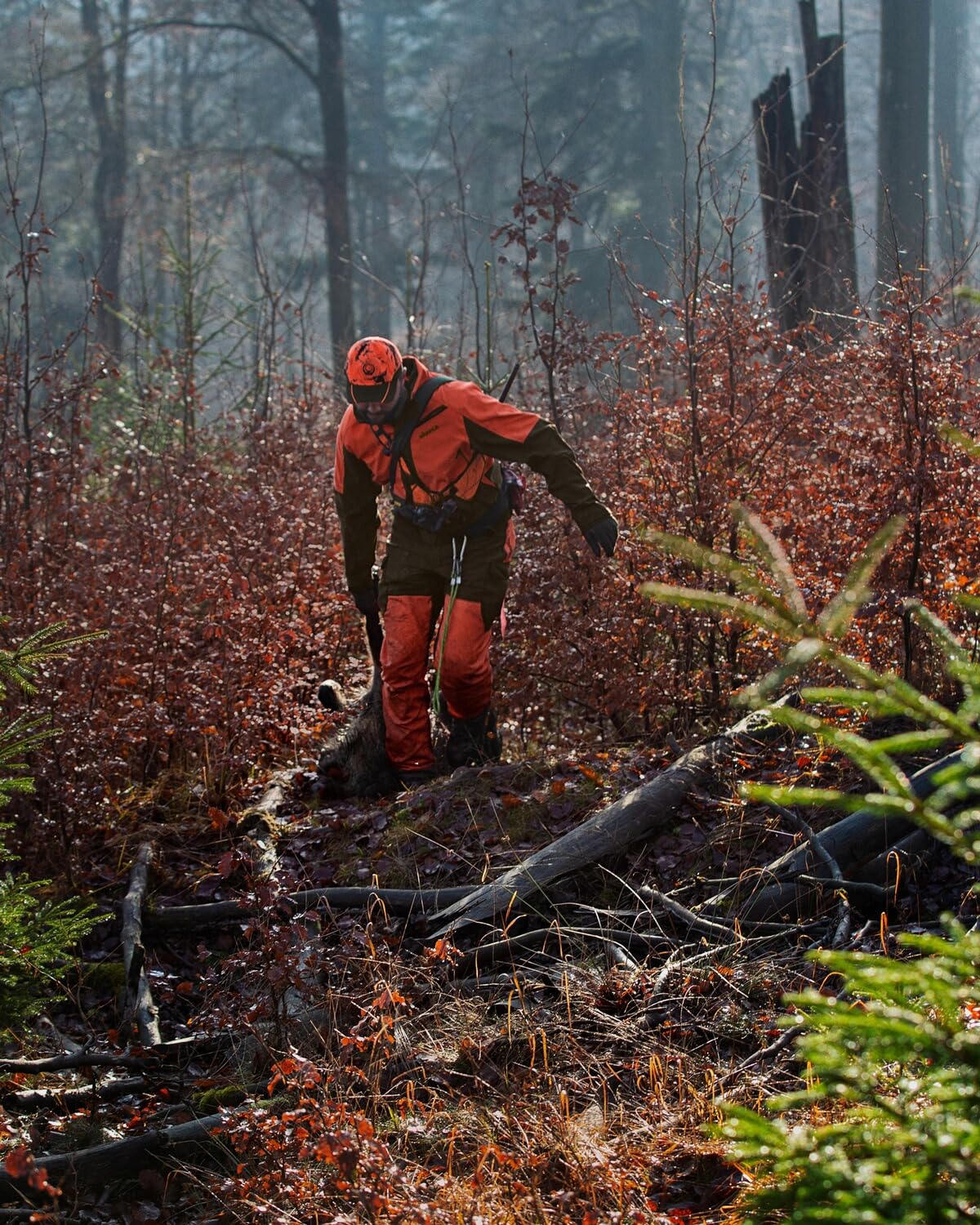 Härkila | Veste Wildboar Pro Camo HWS | Vêtements & Équipement De Chasse Pour Professionnels | Design Scandinave Haut De Gamme Durable | AXIS MSP®Orange Blaze, 60