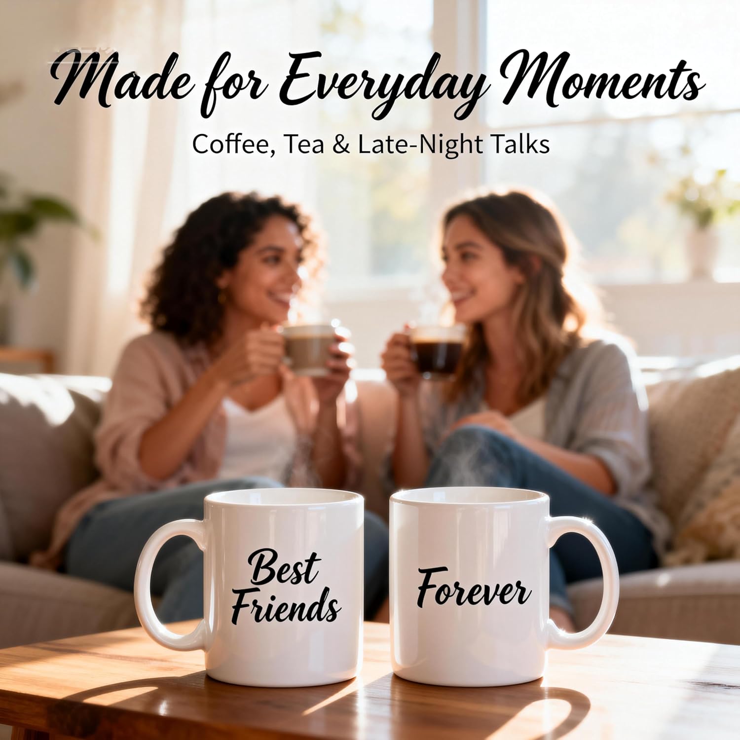 Custom Coffee Mug, Customizable Mug with Photo, Ceramic Coffee Cups for Friends, Everyday Use Gift Customized 11oz Tea Cup for Men & Women(Sky Blue) - Image 2