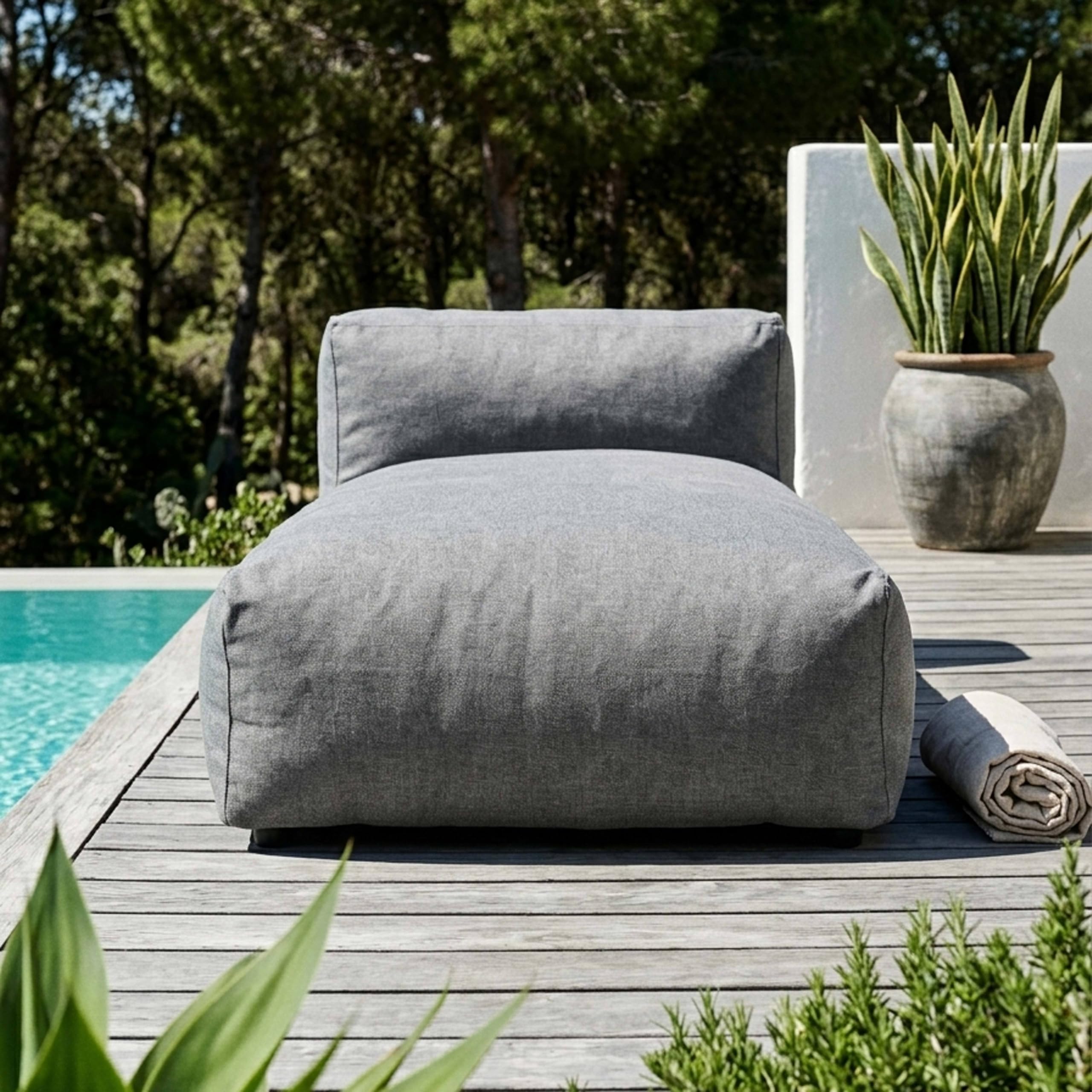 Oviala Meridiana per salotto da giardino modulare, grigio
