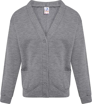 grey fleece cardigan