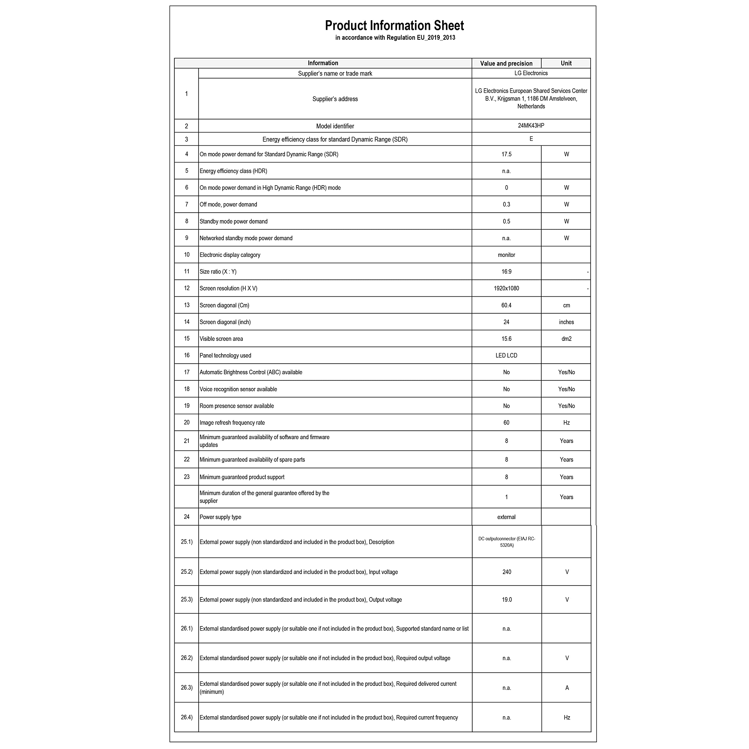 Acer EK241YHbif 24 inch Monitor Amazon.co.uk Computers & Accessories