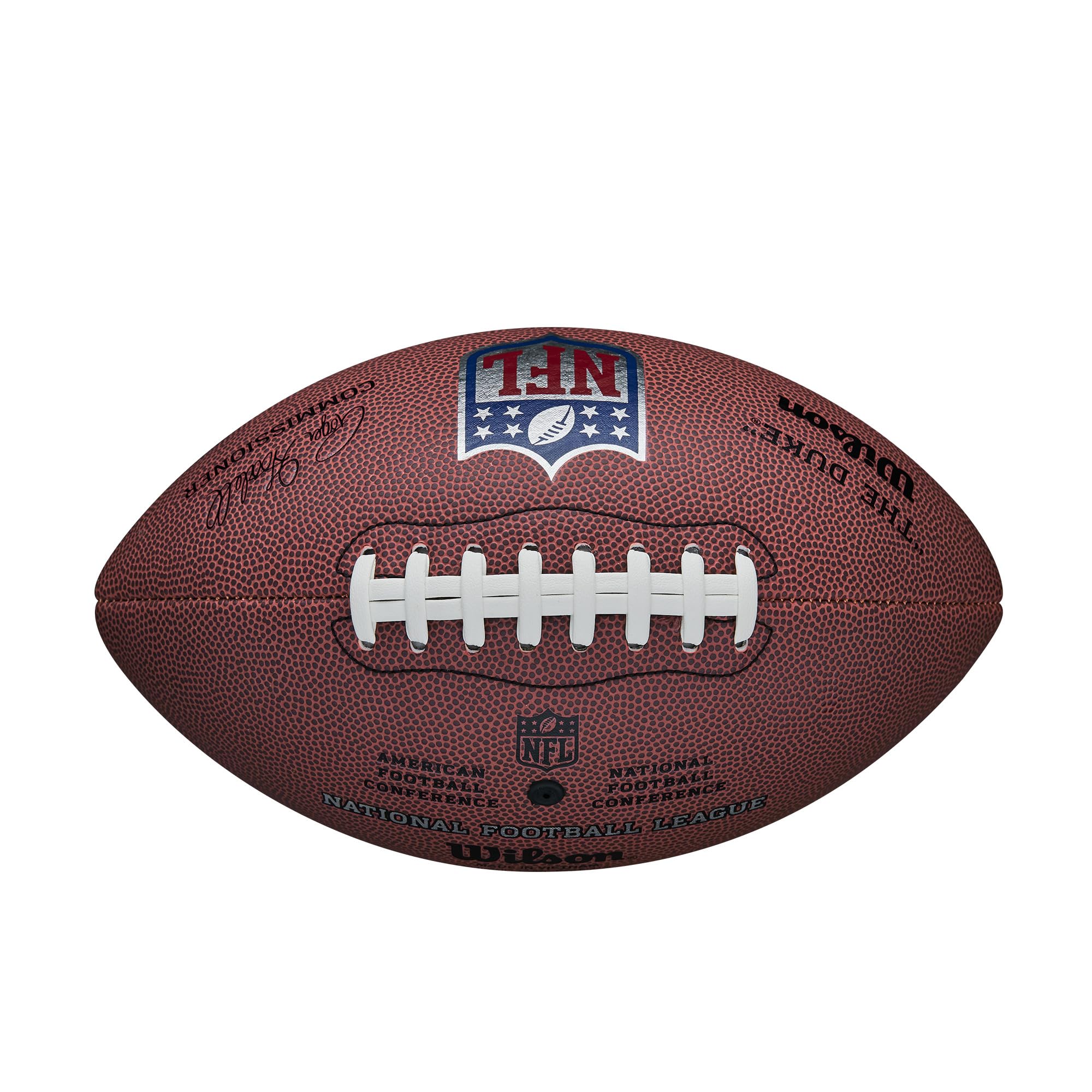 Wilson, Palla da Football Americano NFL Duke Replica, Pelle composita, Dimensioni Ufficiali, Marrone, WTF1825XBBRS