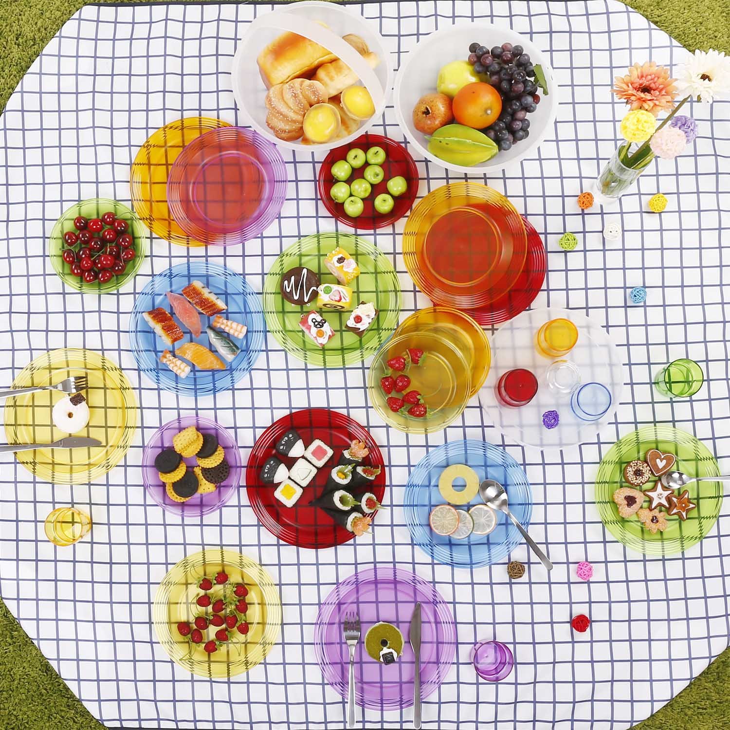 Guzzini SAN/PP Happy Hour Pic Bowl 27,5 x 27 x H 23,5 cm, Multicolore