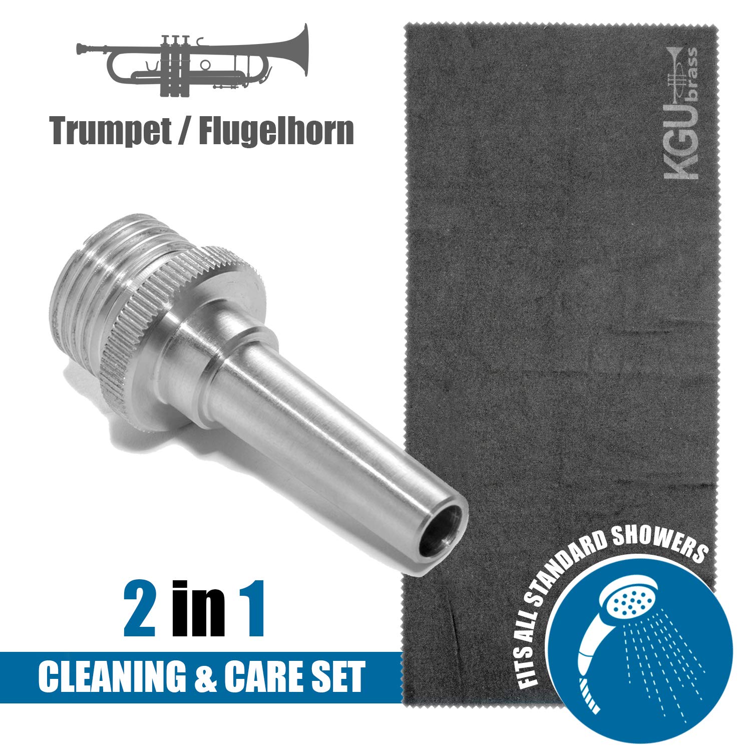 Kit de limpieza y cuidado para instrumentos de latón (2 en 1)
