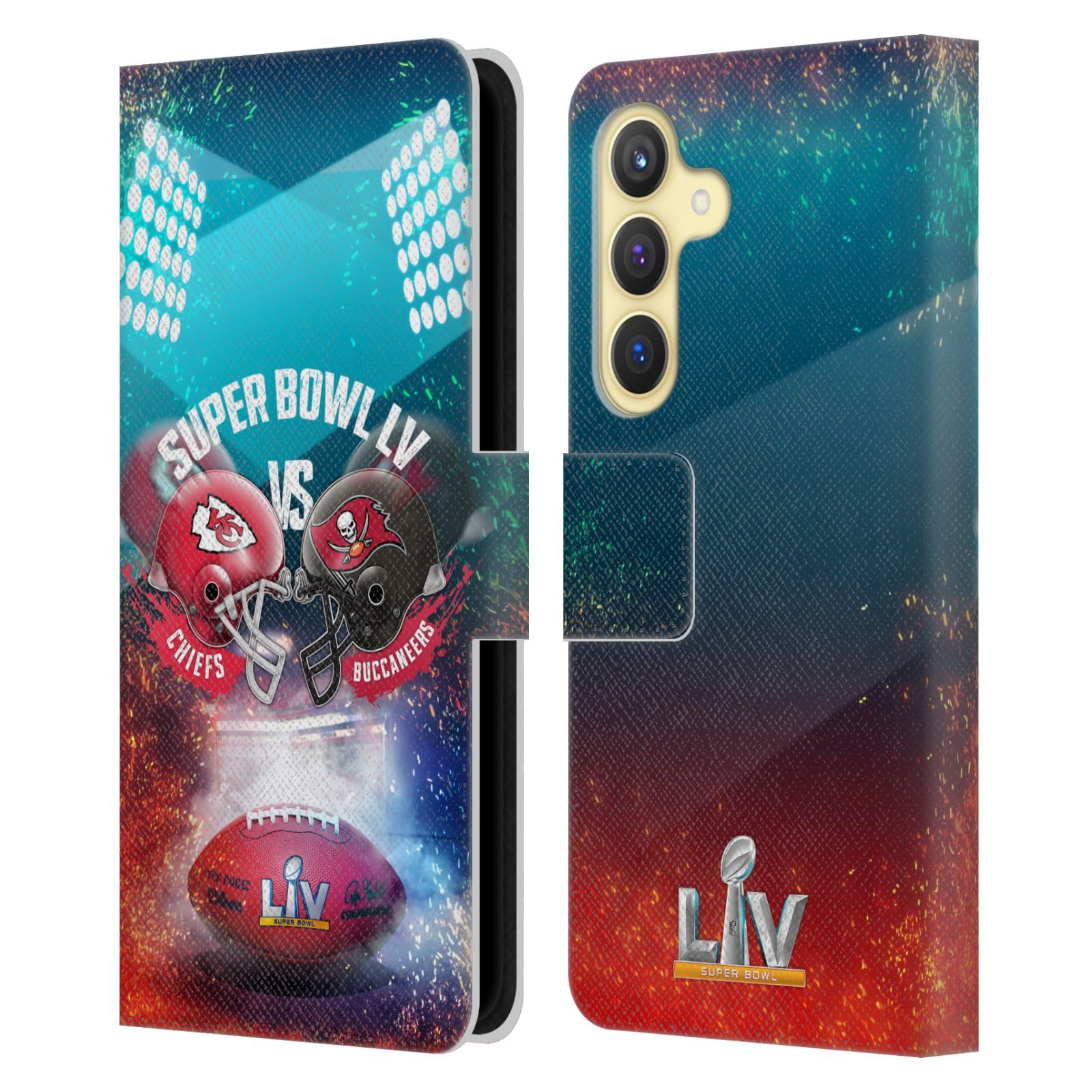 Funda Samsung S24 5G NFL Super Bowl 55 Carcasa Libro Cuero Versus 7