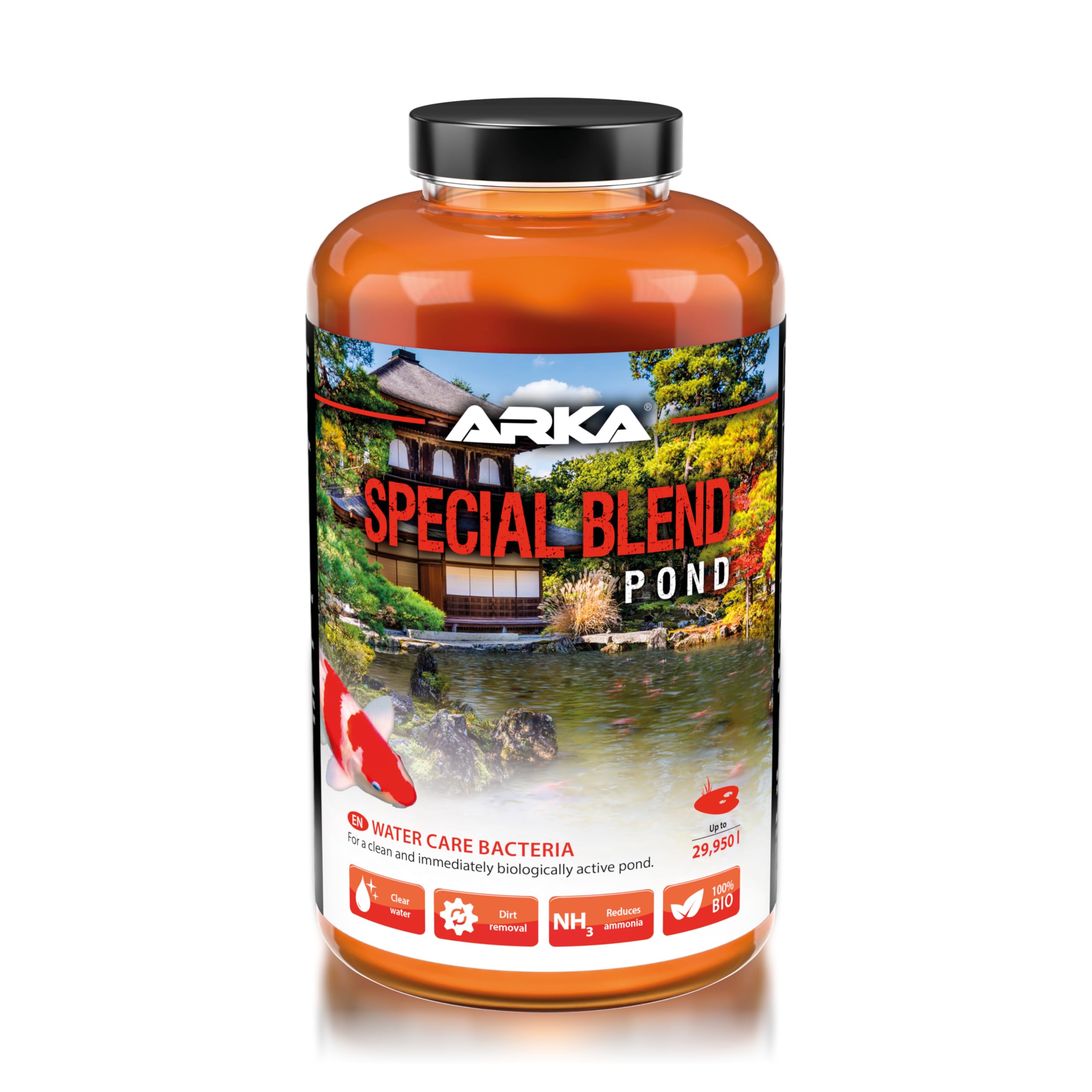 ARKA - Pond Special Blend - Bacteria for Clean Water Removes Impurities, Instantly Bioactive, (946 ml), multicolored