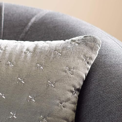 Miniatura 10 de SAFAVIEH Home Collection Deana - Cojín decorativo beige de 18 x 18 pulgadas, 19 x 19 pulgadas