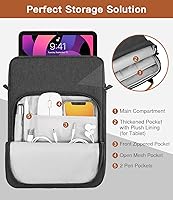 Vista 81 de MoKo Funda con Asa para Tableta de 9-11 Pulgadas, Bolsa de Transporte con Correa para el Hombro Compatible con Nuevo iPad Pro M4/iPad Air M2 de 11