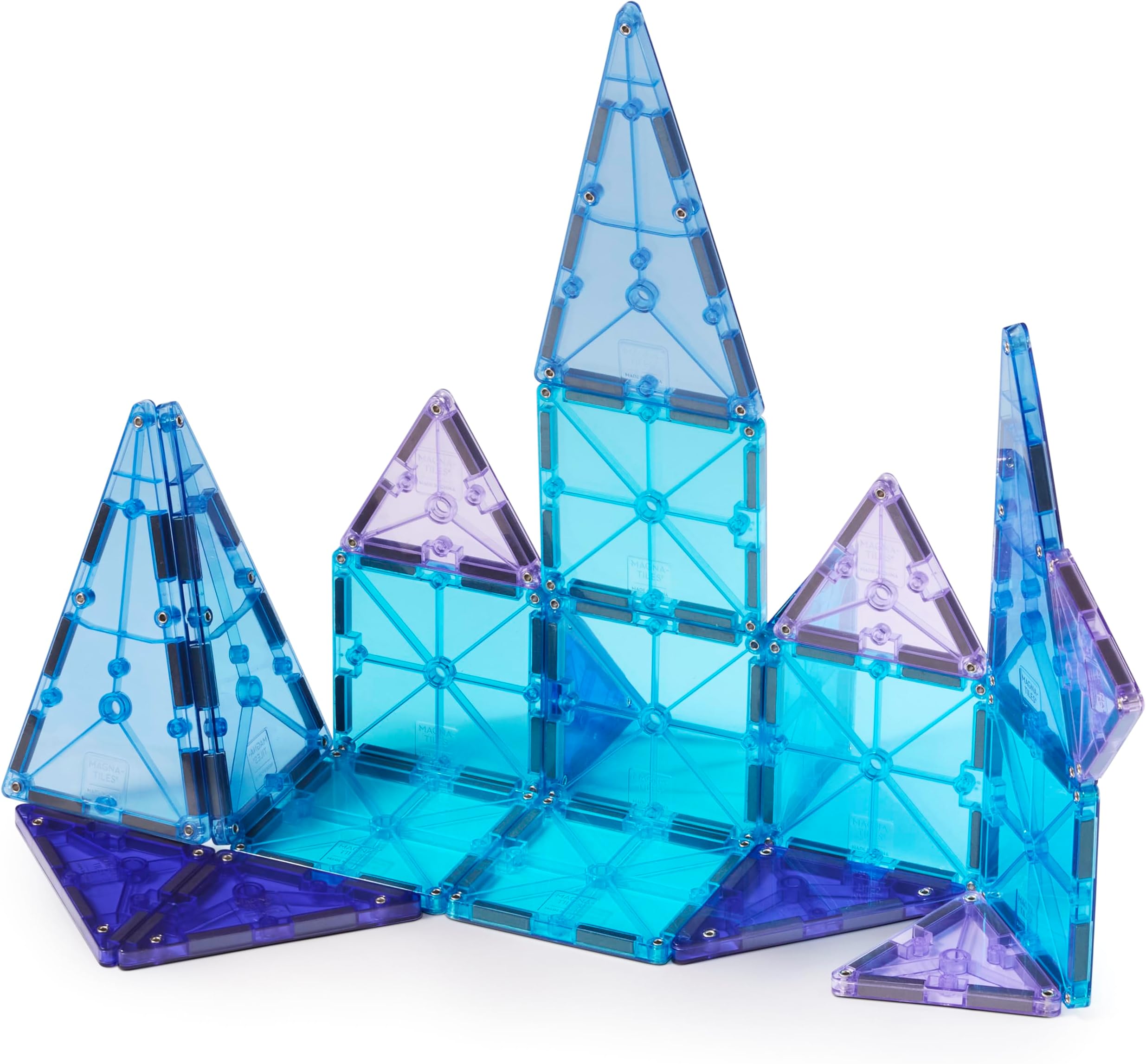 Magna-Tiles Color Shop Glacier 20-Piece Magnetic Construction Set, The Original Magnetic Building Brand