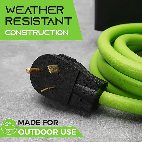 Miniatura 4 de GearIT Cable de extensión de 30 amperios para RV y automóvil, (15 pies), 3 clavijas, 125 voltios, 103 STW, calibre 10 AWG, 3 cables, NEMA TT-30P a