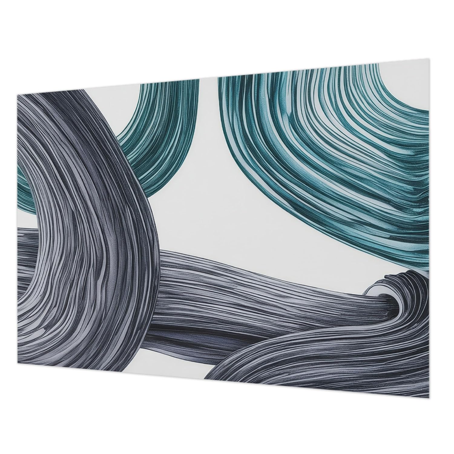 Papier peint intissé 208x146 cm à lignes de fluide pour salon et chambre