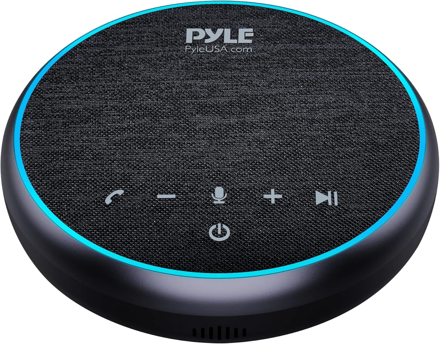 PyleUsa Conference Speaker Bluetooth Speakerphone – Multipurpose Conference & Streaming Speaker,Noise Canceling Swiss Immersive Crisp Voice Pickup for Office,Travel,Home, w/USB-C,Aux Cables – PSCN42
