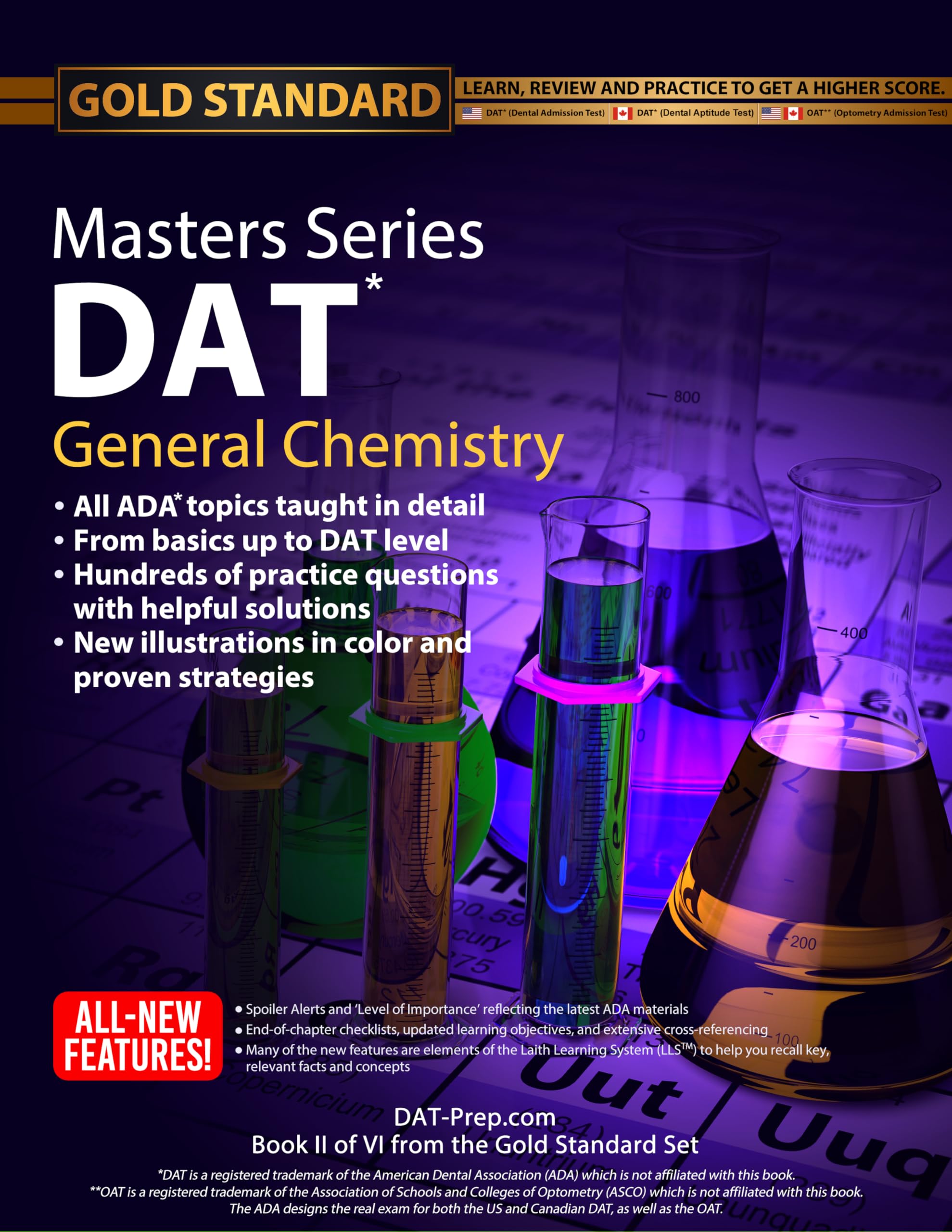 DAT/OAT Prep General Chemistry Masters Series, Review, DAT Preparation and Practice for the Dental Admission Test by Gold Standard DAT